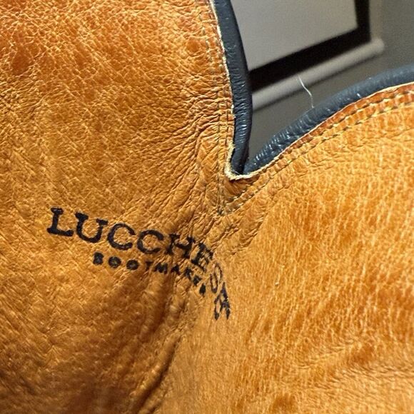 Lucchese 1883 Corbin Mad Dog Goat  Cowboy Boots Chocolate N1556R4 Size 10 D - Picture 11 of 12
